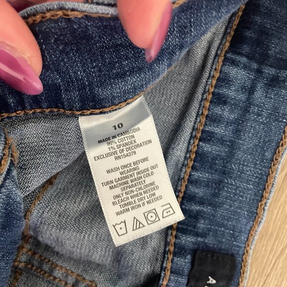 Women's Size 10 Aeropostale High Rise Jean Mini Skirt - Picture 3 of 7